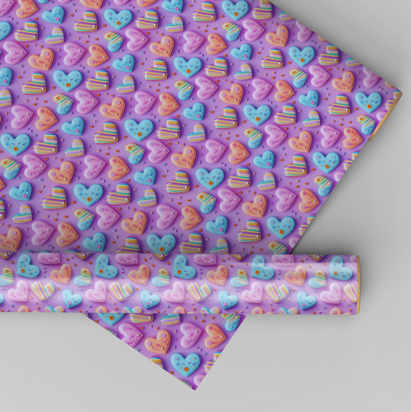 3D Hearts