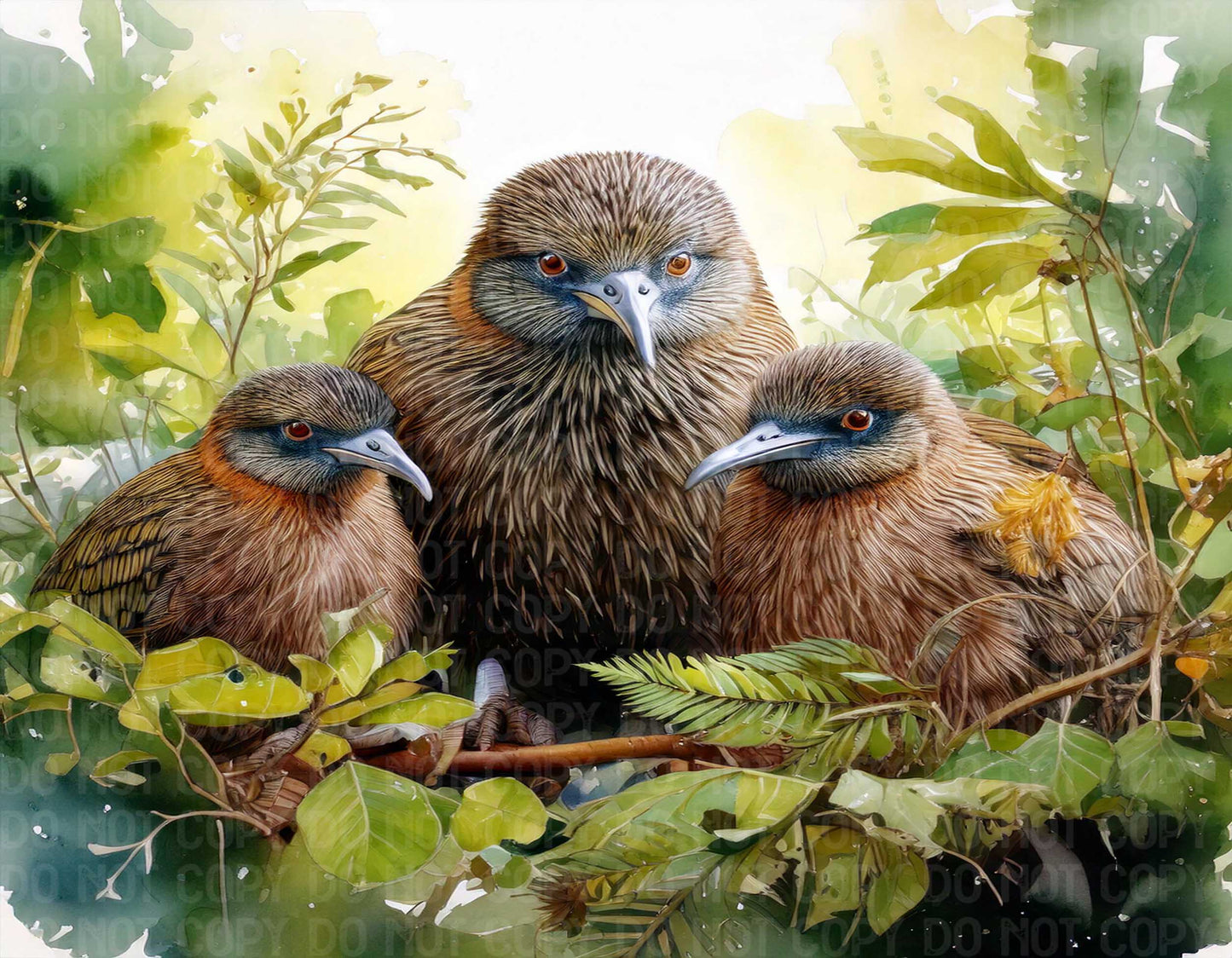 3 Kiwi Birds