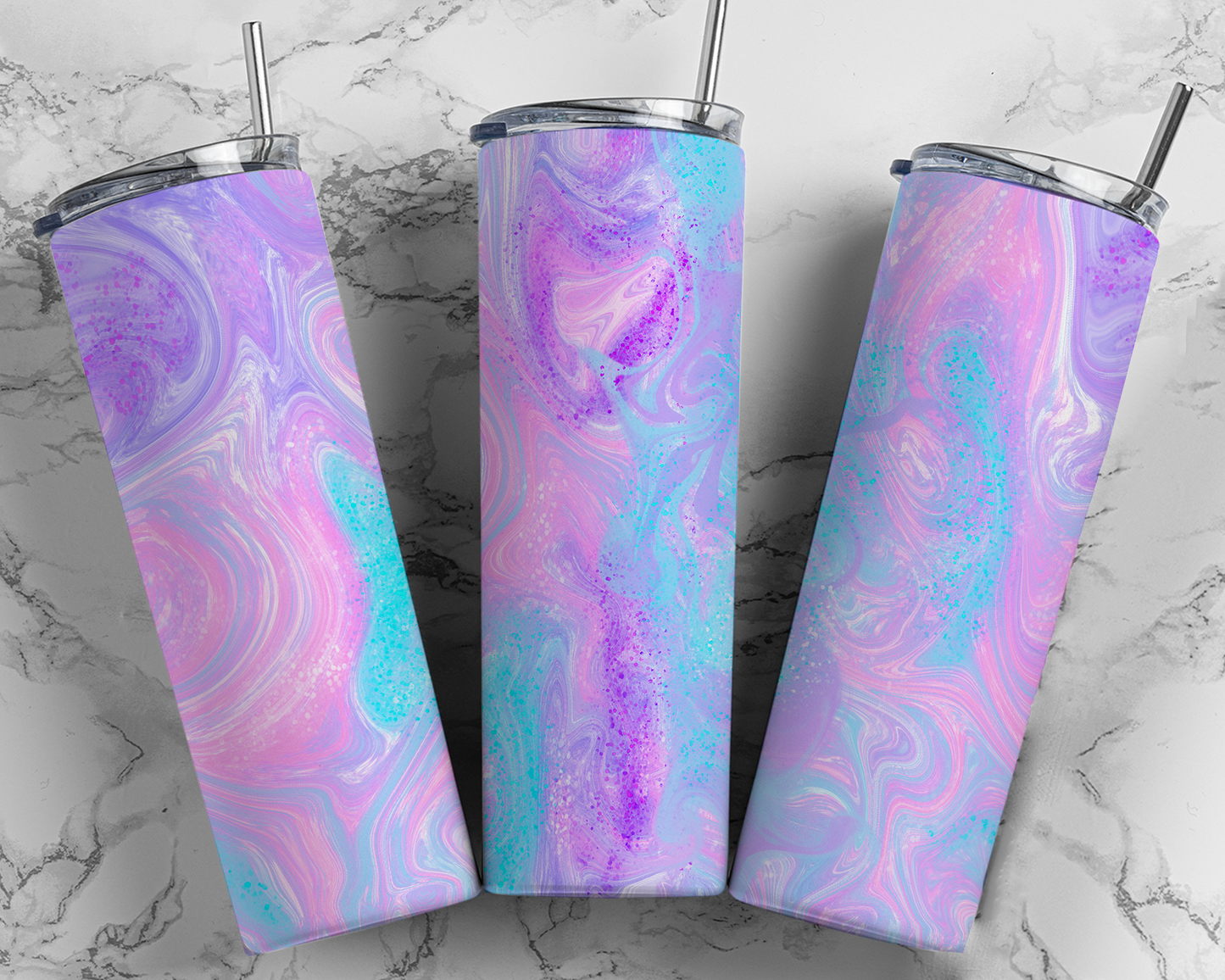 Purple Alcohol Ink Tumbler Wrap