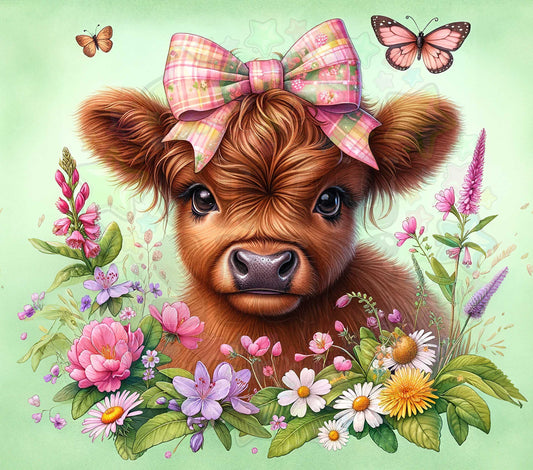 Baby Pink Bow Highland