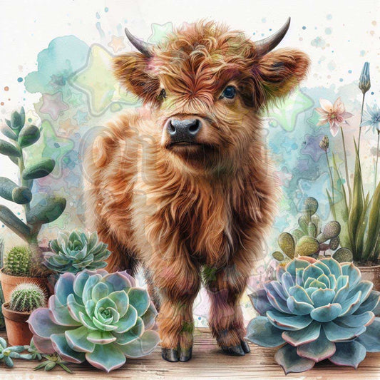 Baby Highland Cow Succulents