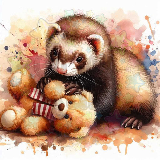 Ferret with Toy