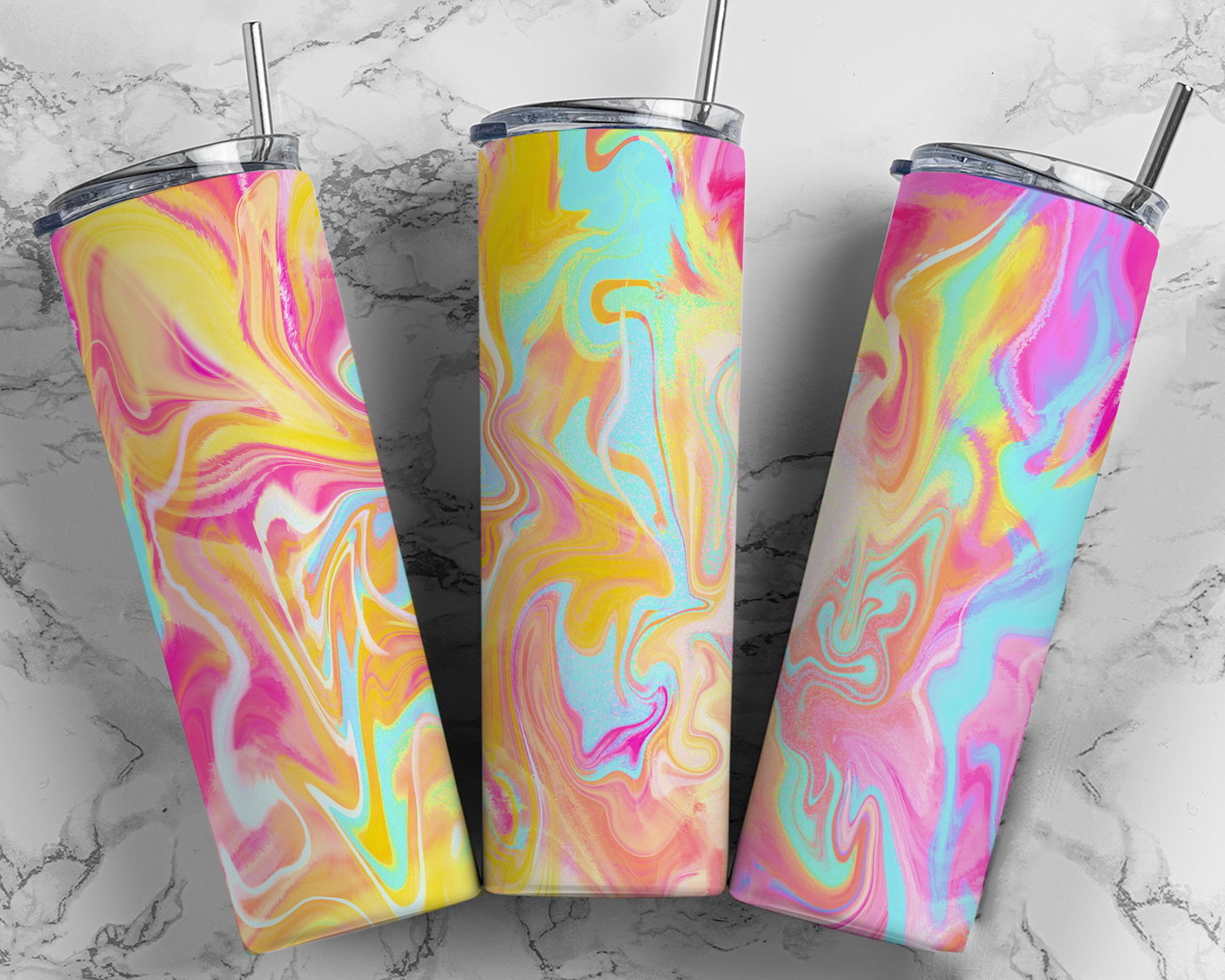 Alcohol Ink Tumbler Wrap