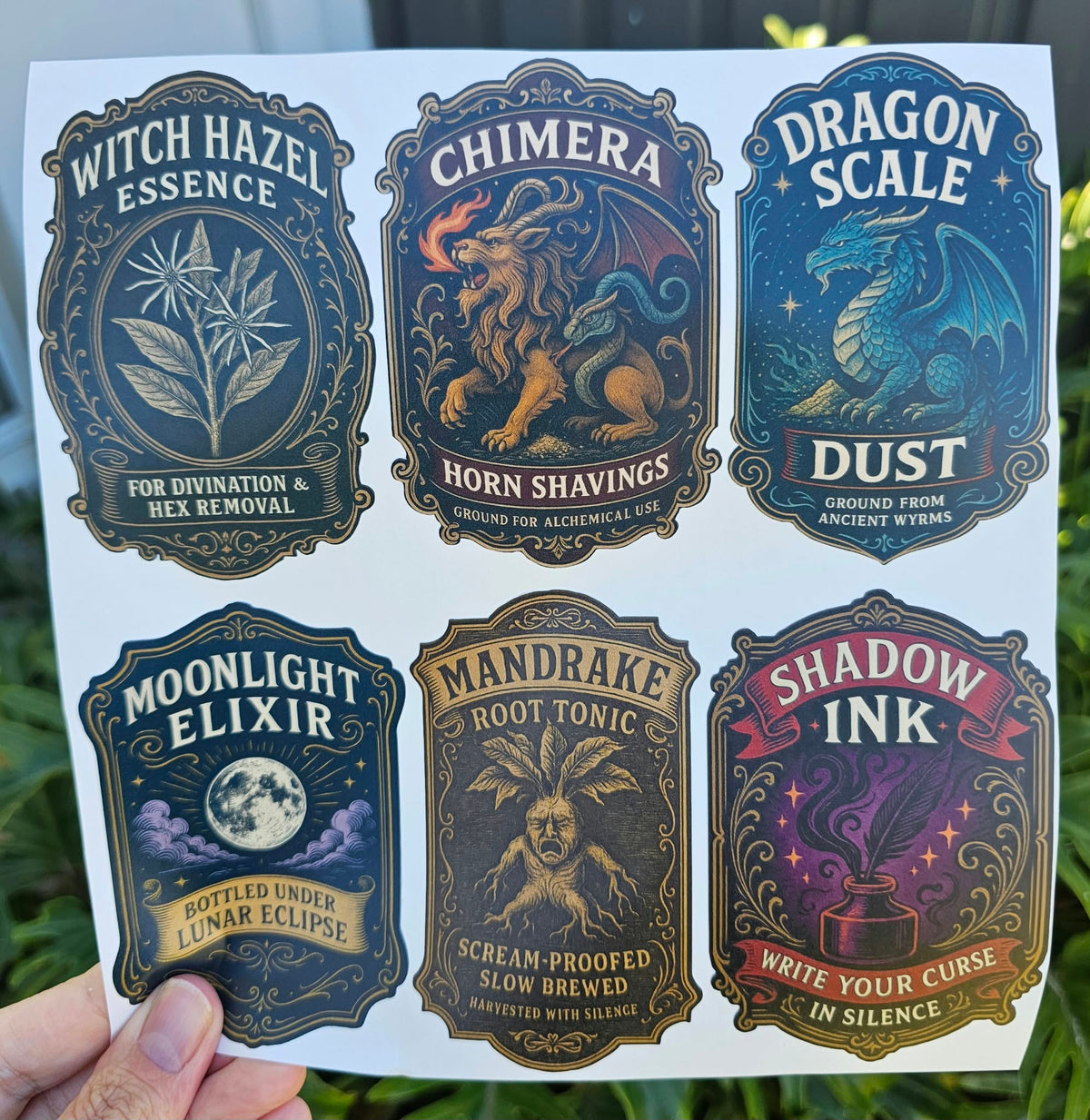 Vintage Potion Labels 18pk