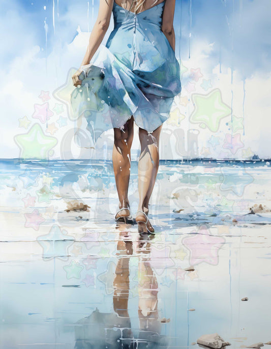 Lady At The Beach