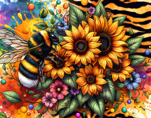 Bee Sunflowers