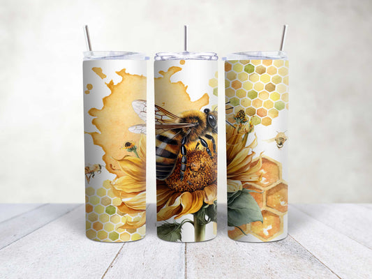 Bee Sunflowers