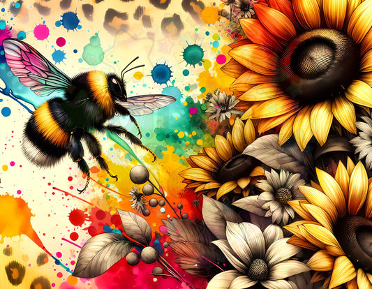 Bee Sunflowers