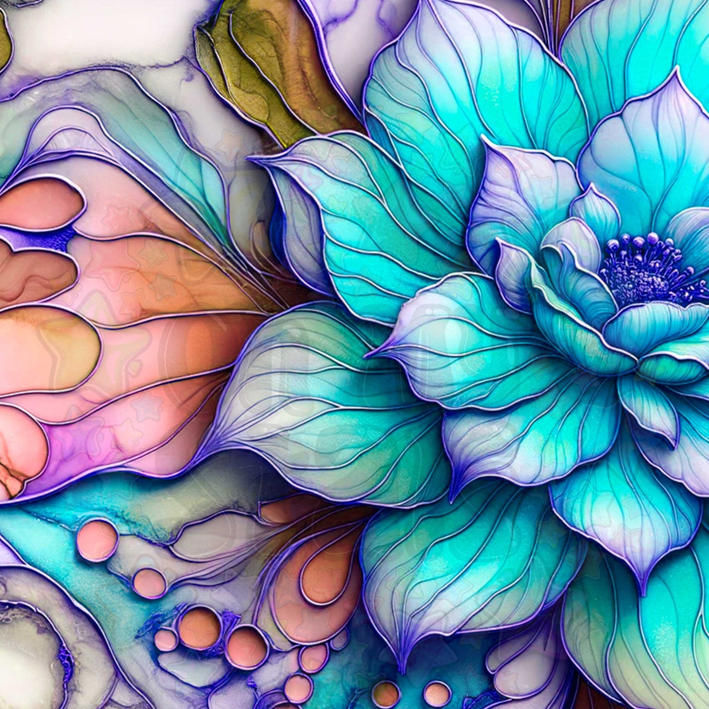 Blue Corner Flower