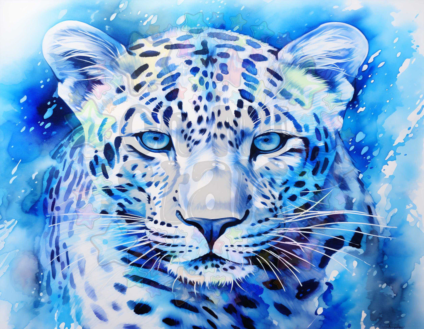 Blue Snow Leopard