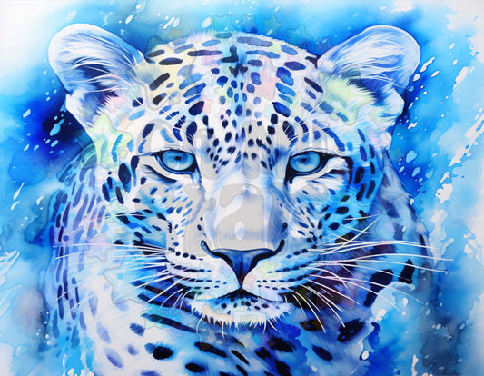 Blue Snow Leopard