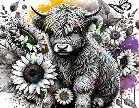 Black and White Highland