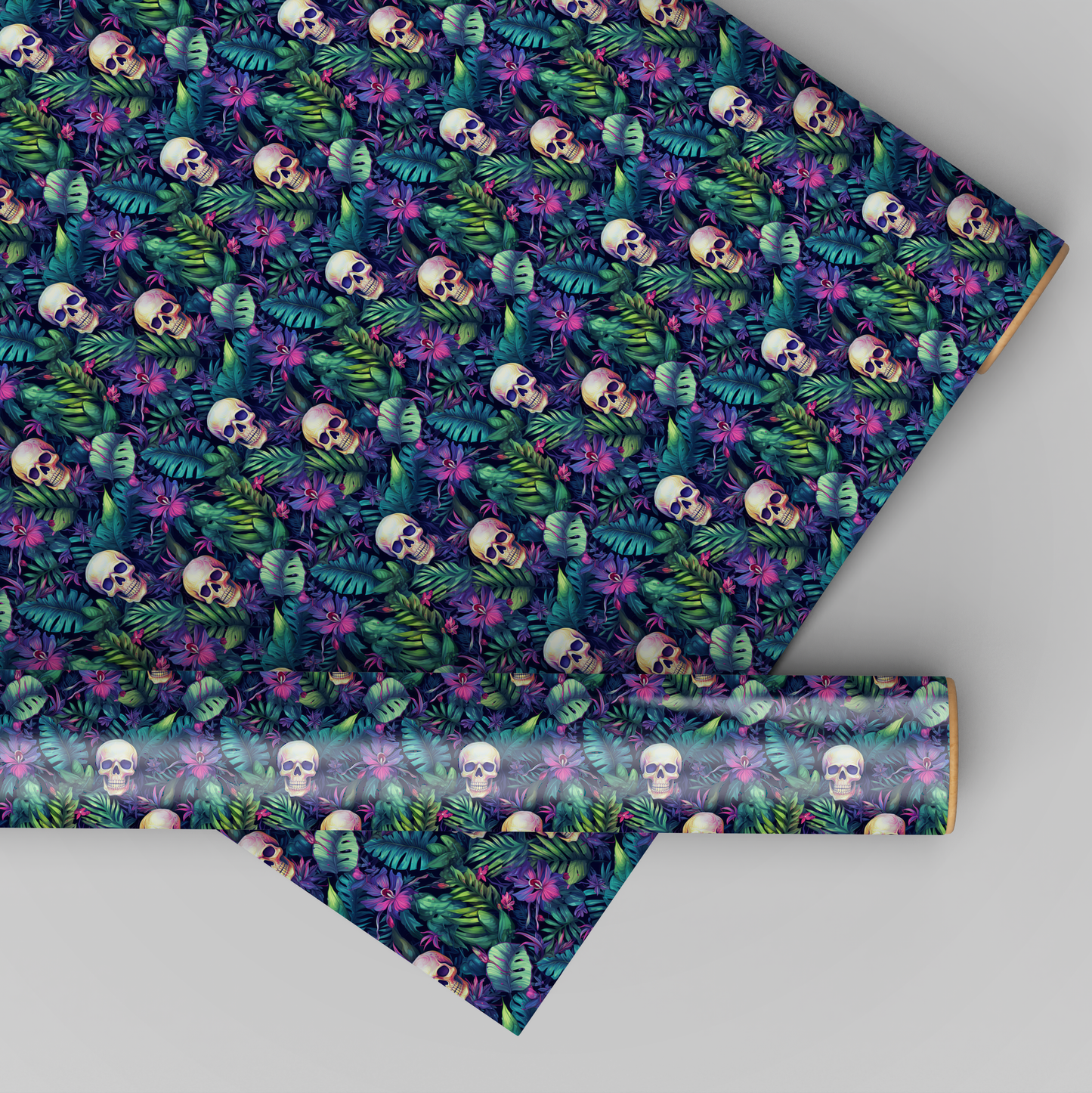 Bright Skull Flowers