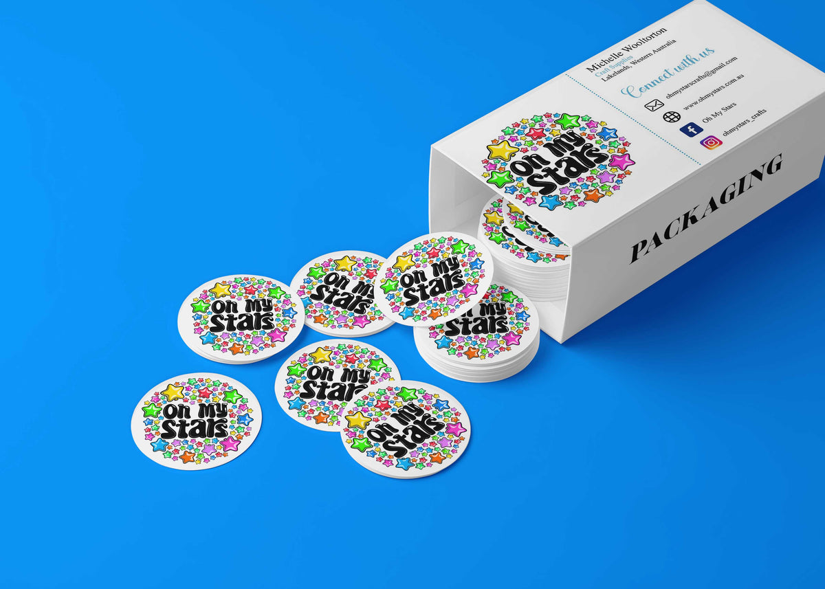 Die Cut Business LOGO stickers