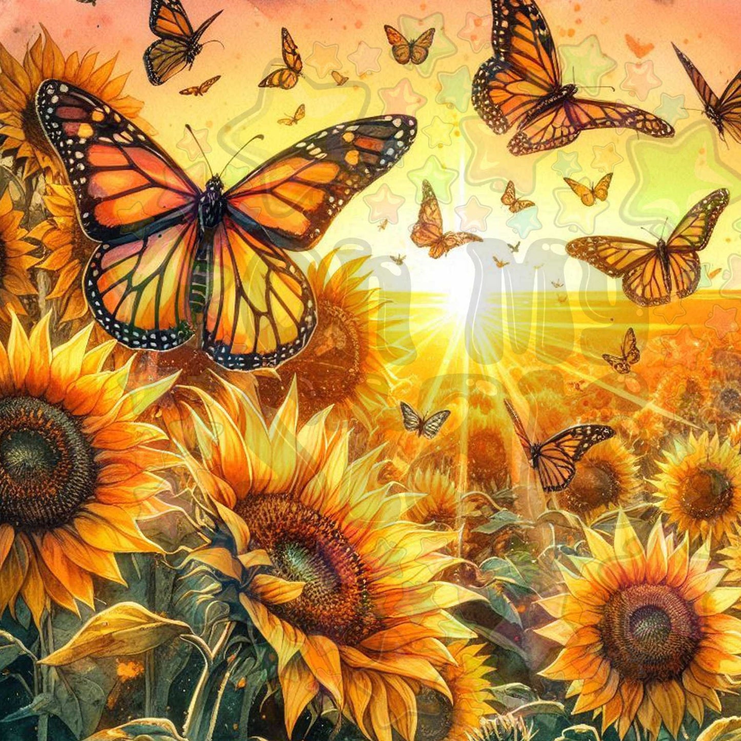 Sunset Butterflies