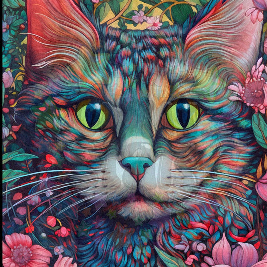 Pink Tinge Tabby Cat