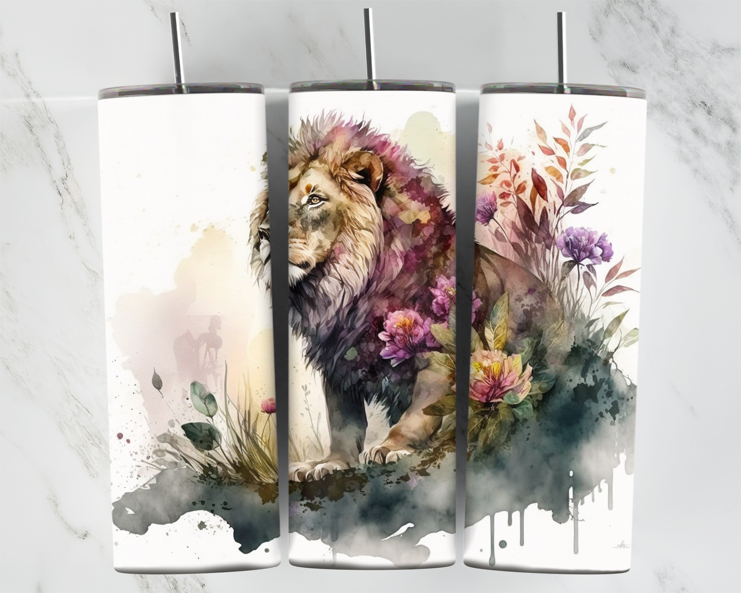 Watercolour Lion