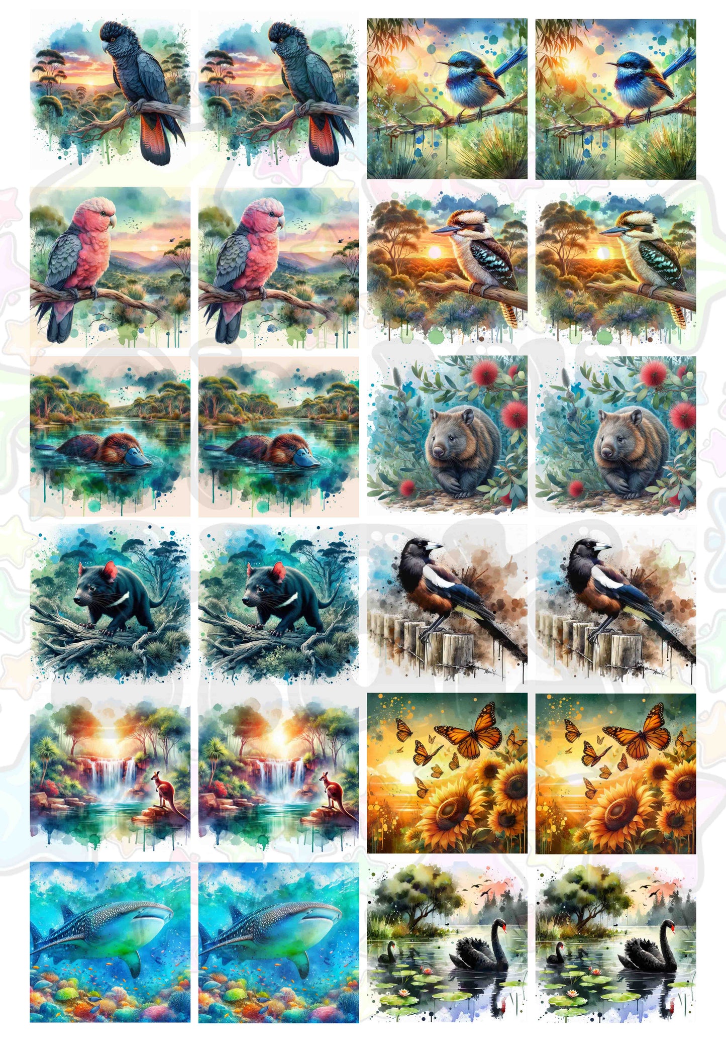 Car Coasters Aussie Animals