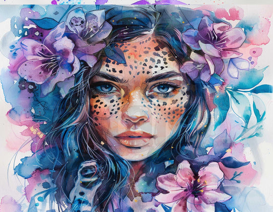 Cheetah Girl Pink Blue