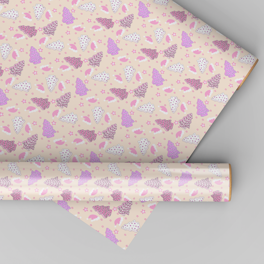 Pink Christmas Cookies