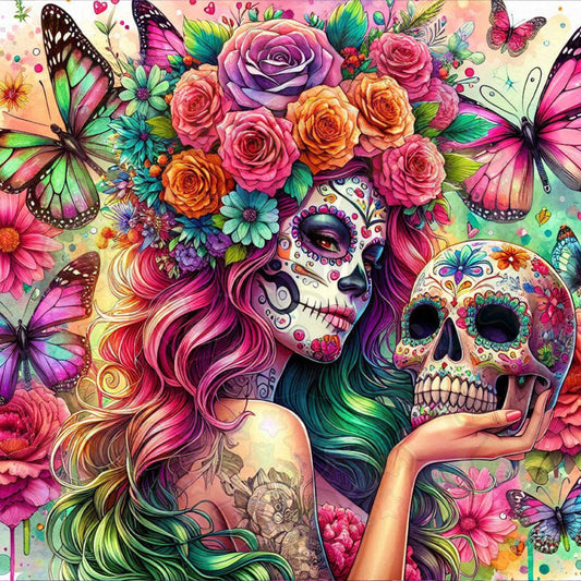 Colourful Sugar Skull