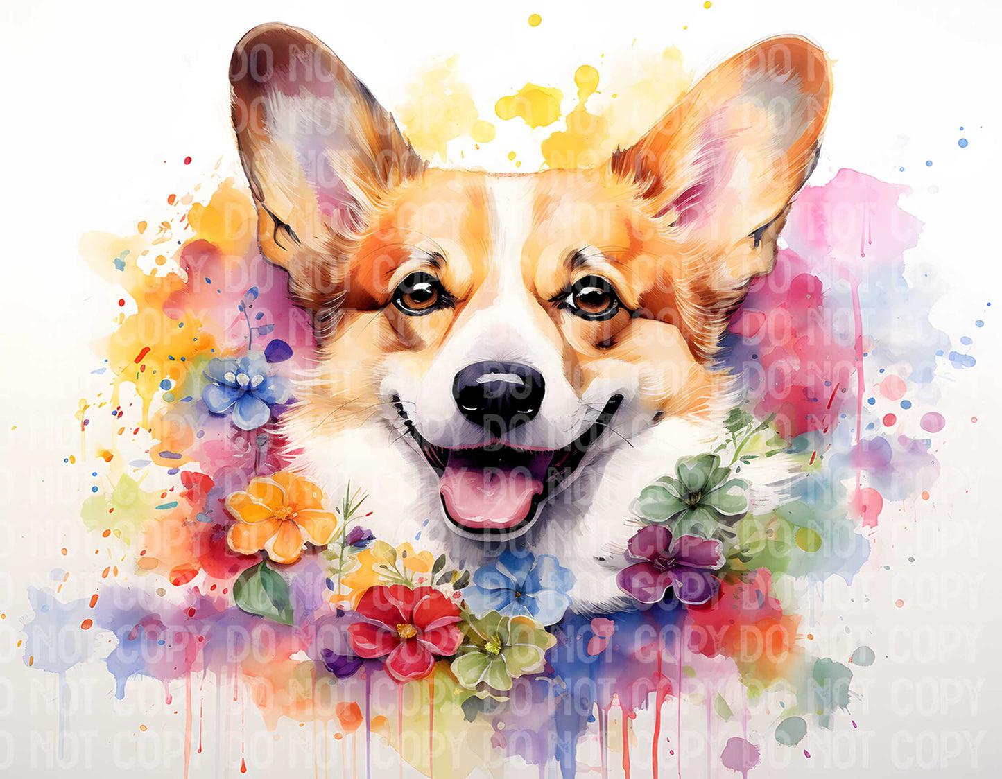 Corgi Flowers