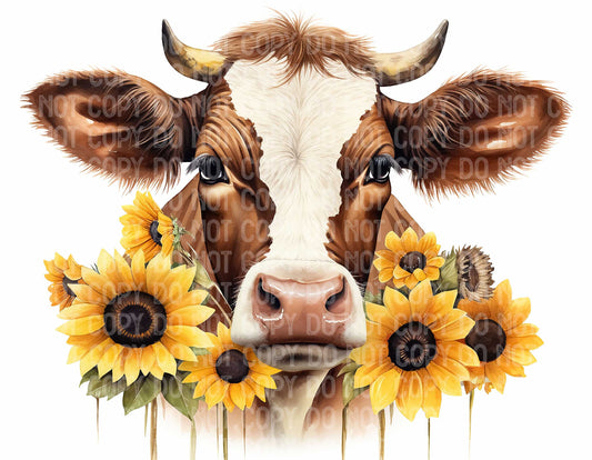 Cow Sunflowers