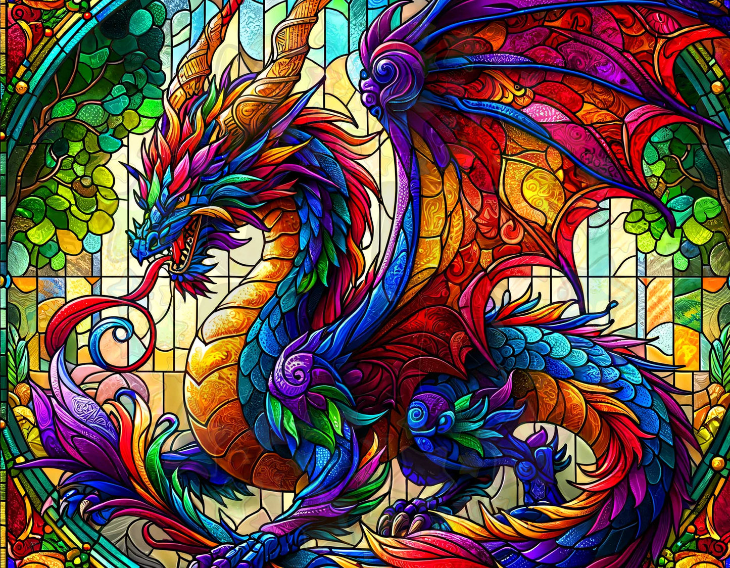 Stained Glass Dragon