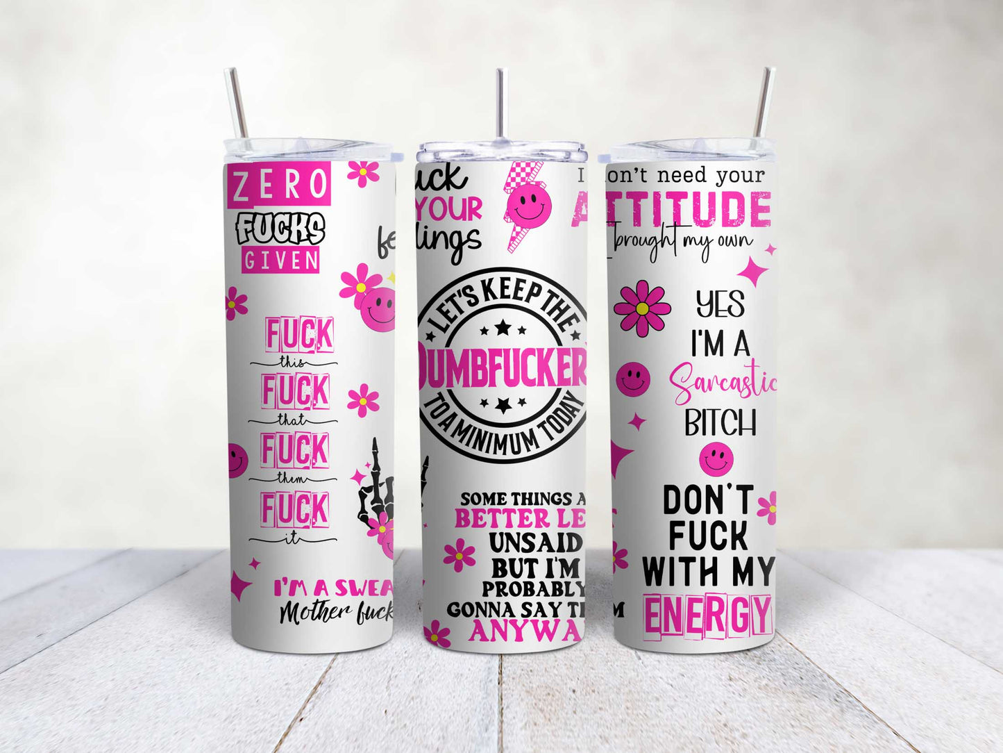 Dumbf*ckery Pink