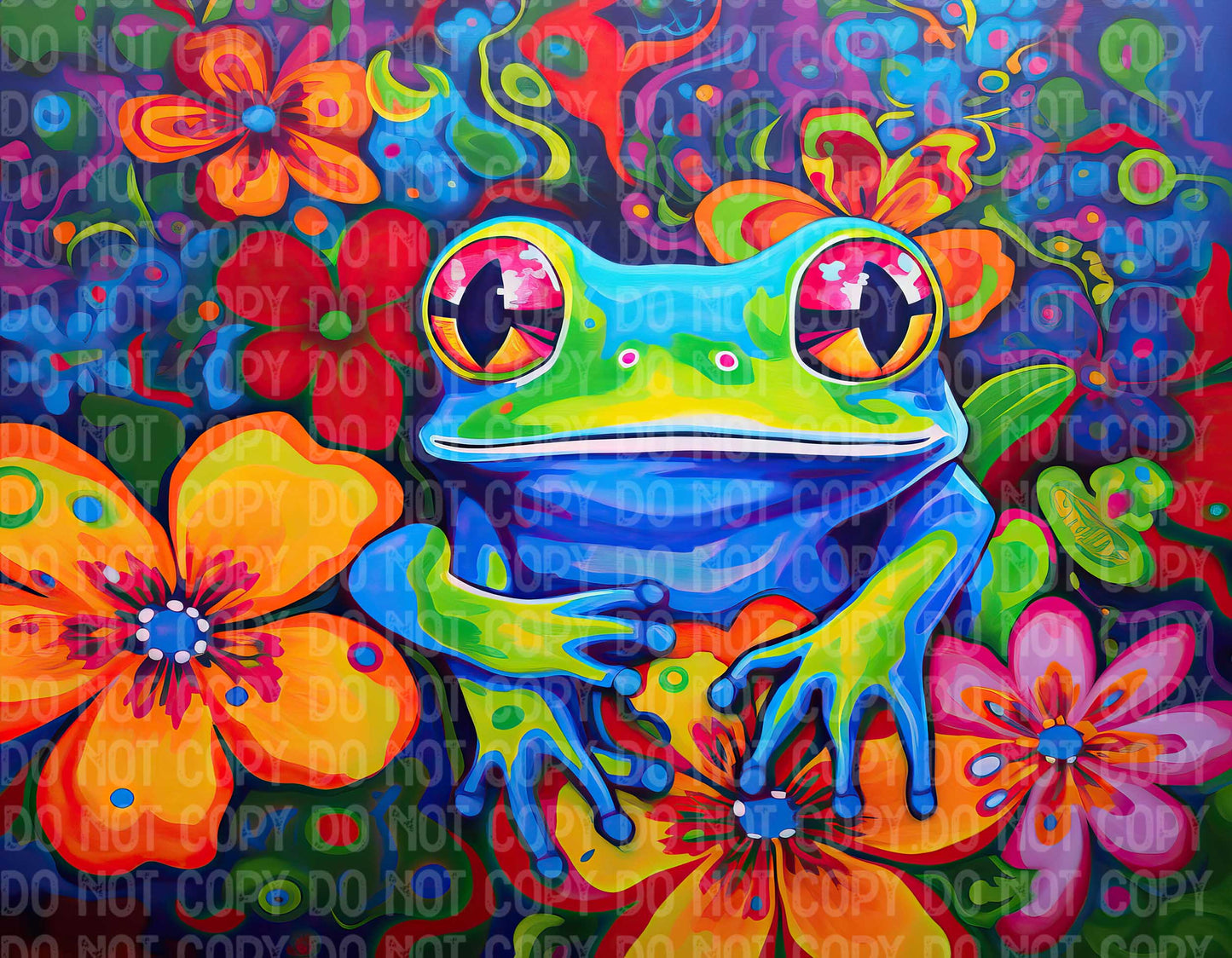 Floral Frog Front