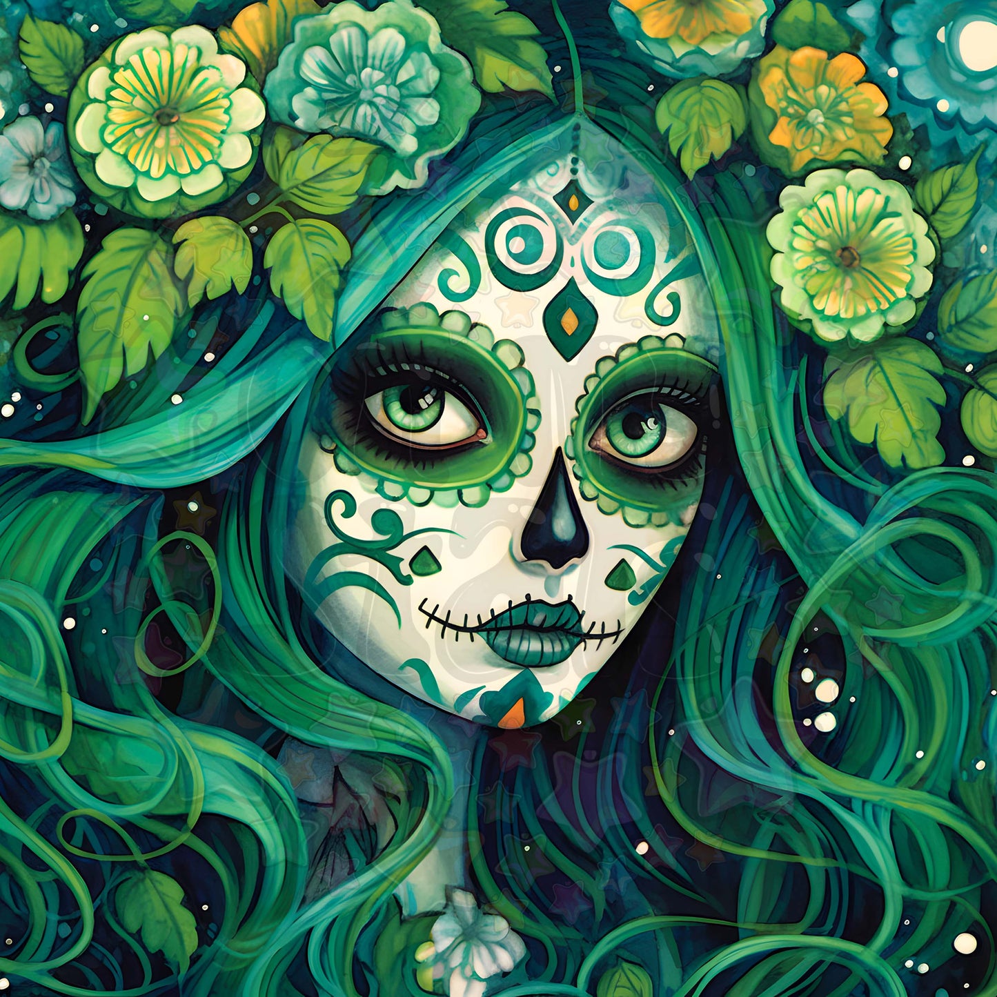 Green Sugarskull