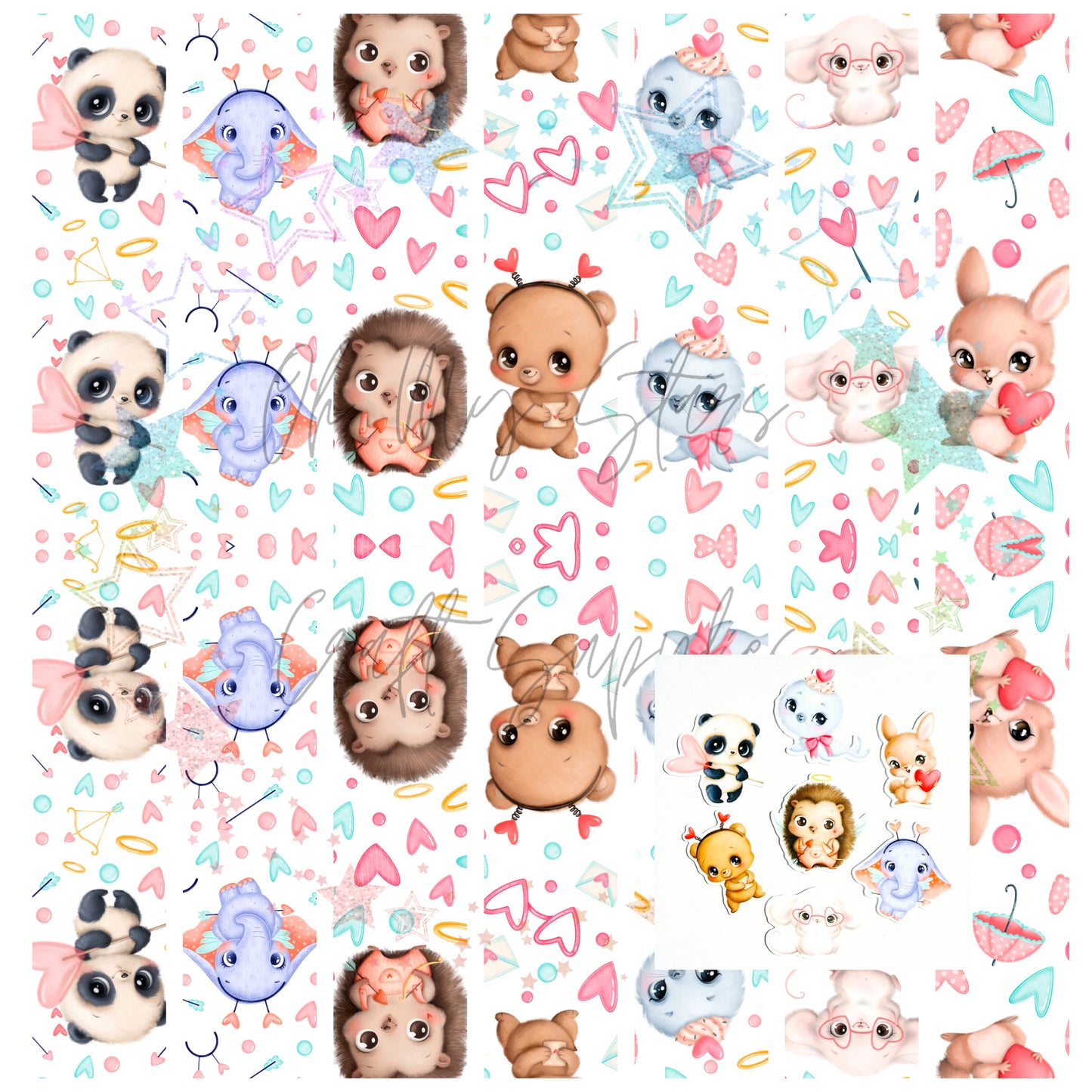 Animal Valentines Fob Bundle