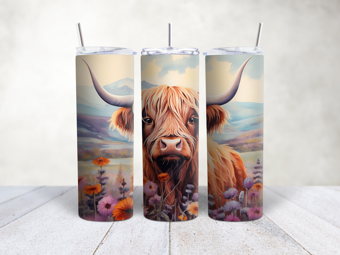 3D Highland Cow