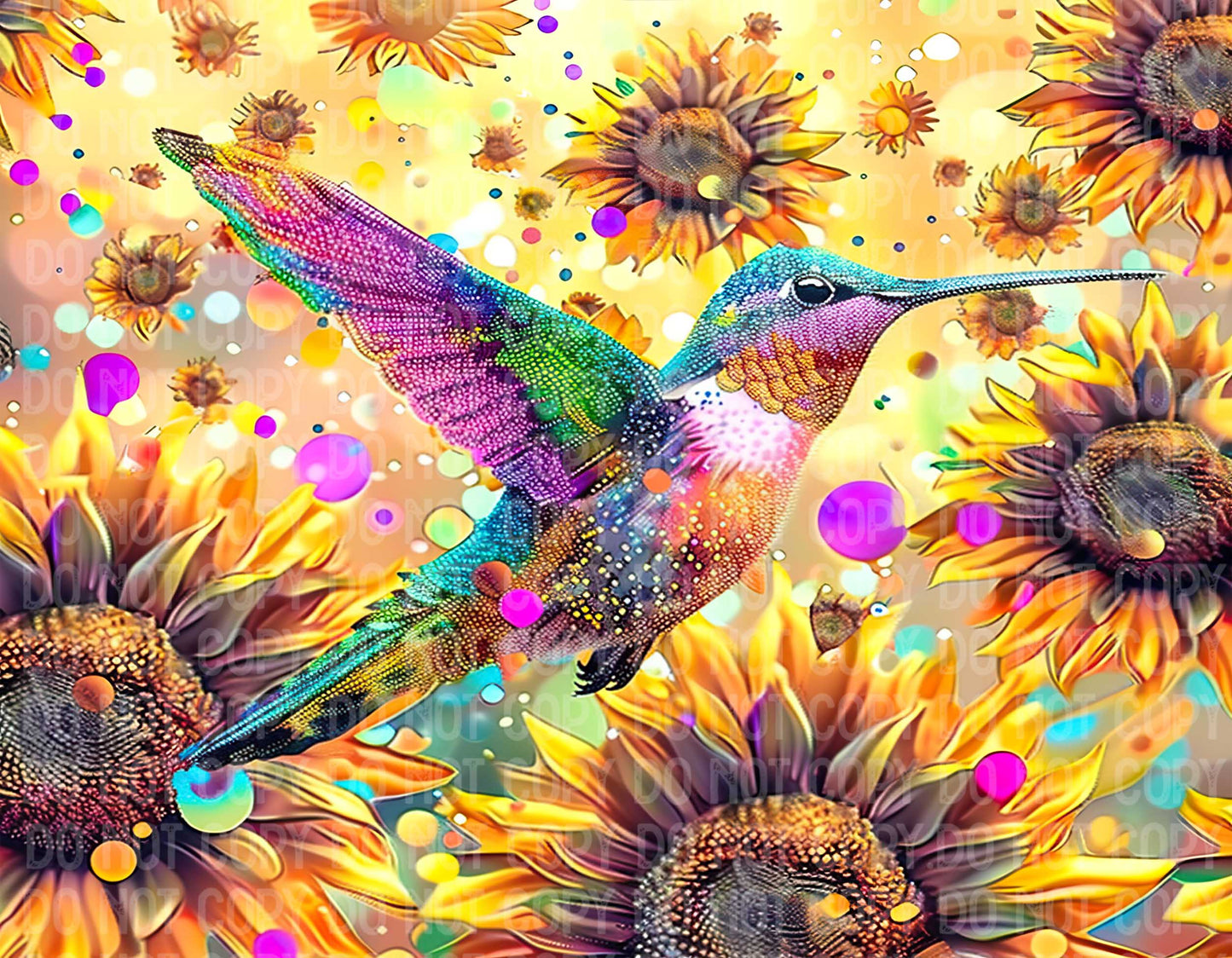 Hummingbird Sunflowers