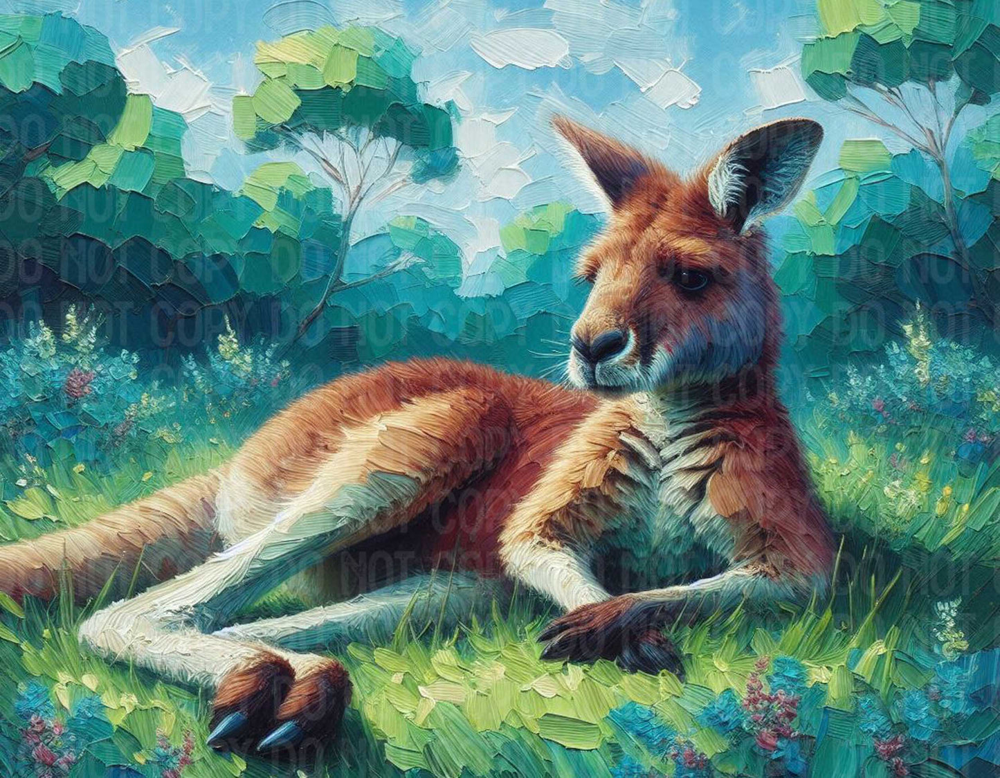 Kangaroo in the Grass