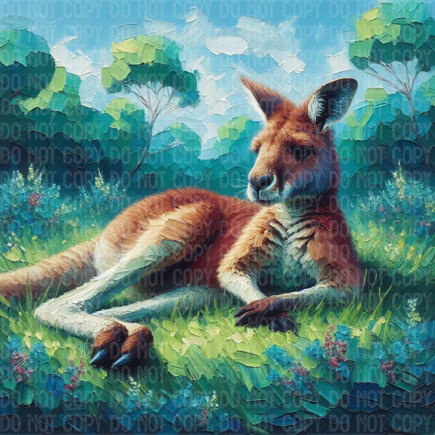 Kangaroo in the Grass