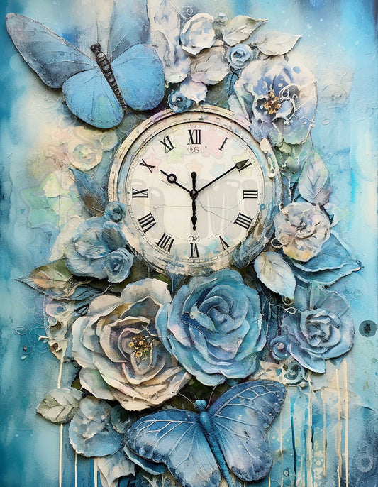 Light Blue Clock