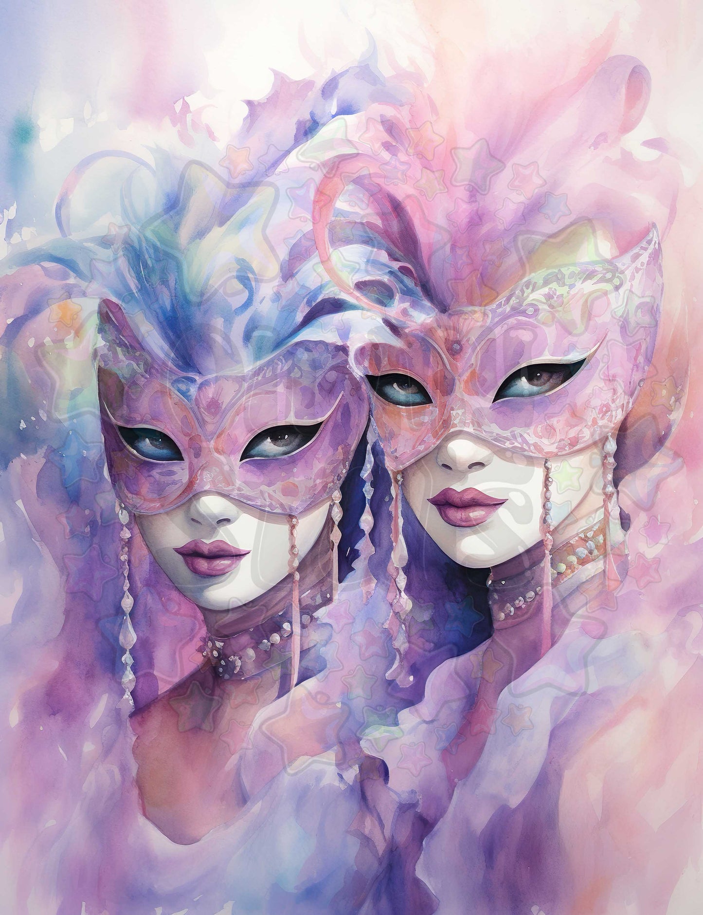 Pastel Masquerade Pair