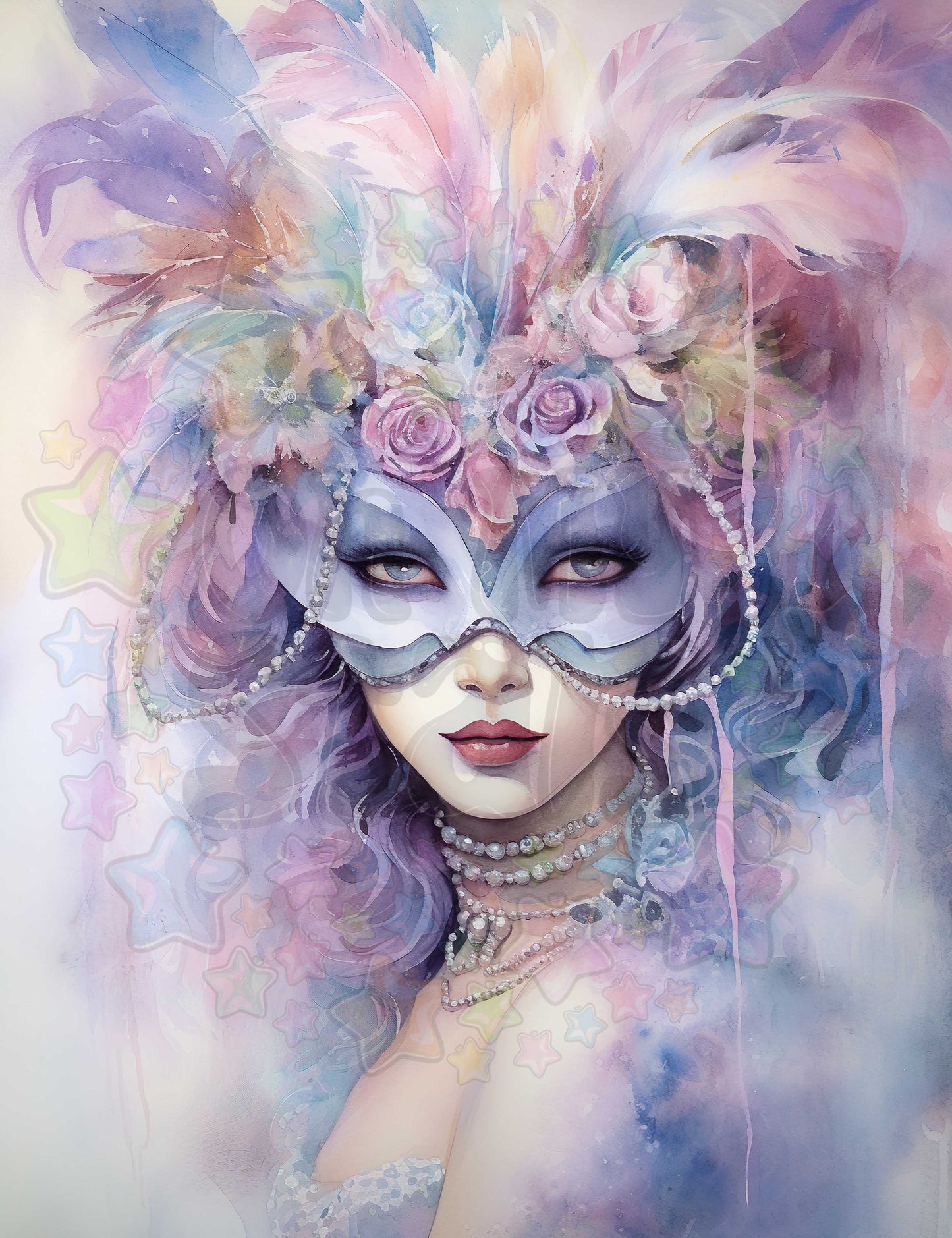 Pastel Masquerade Beads