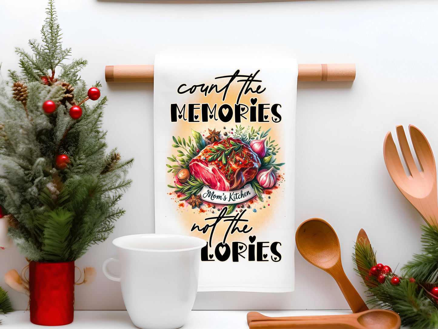 5pc Christmas Tea Towel Bundle