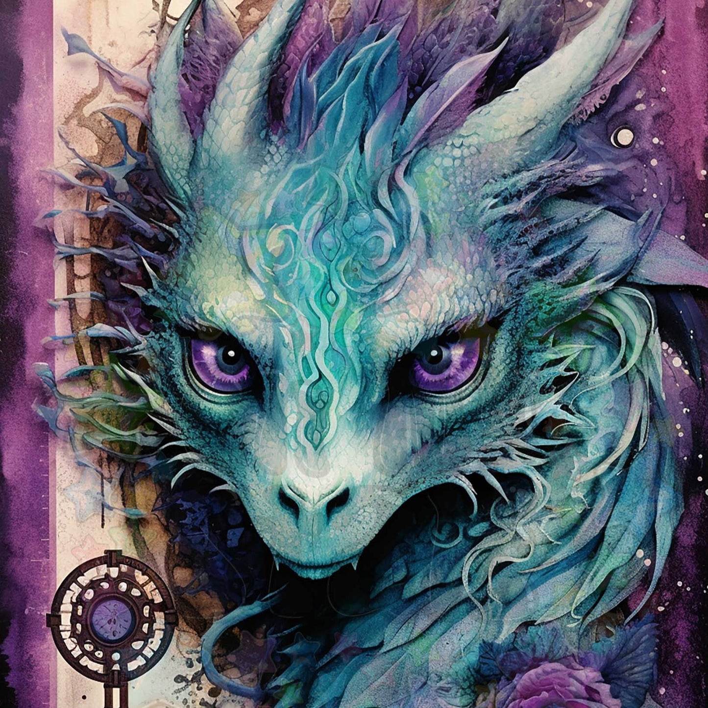 Purple Rose Dragon