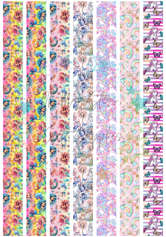 Mermaids and Unicorns Key Fob