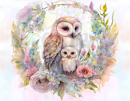 Mother Owl Wreath