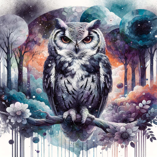Watercolour Owl