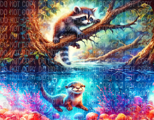 Otter and Racoon