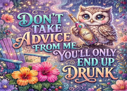Owl Drinking