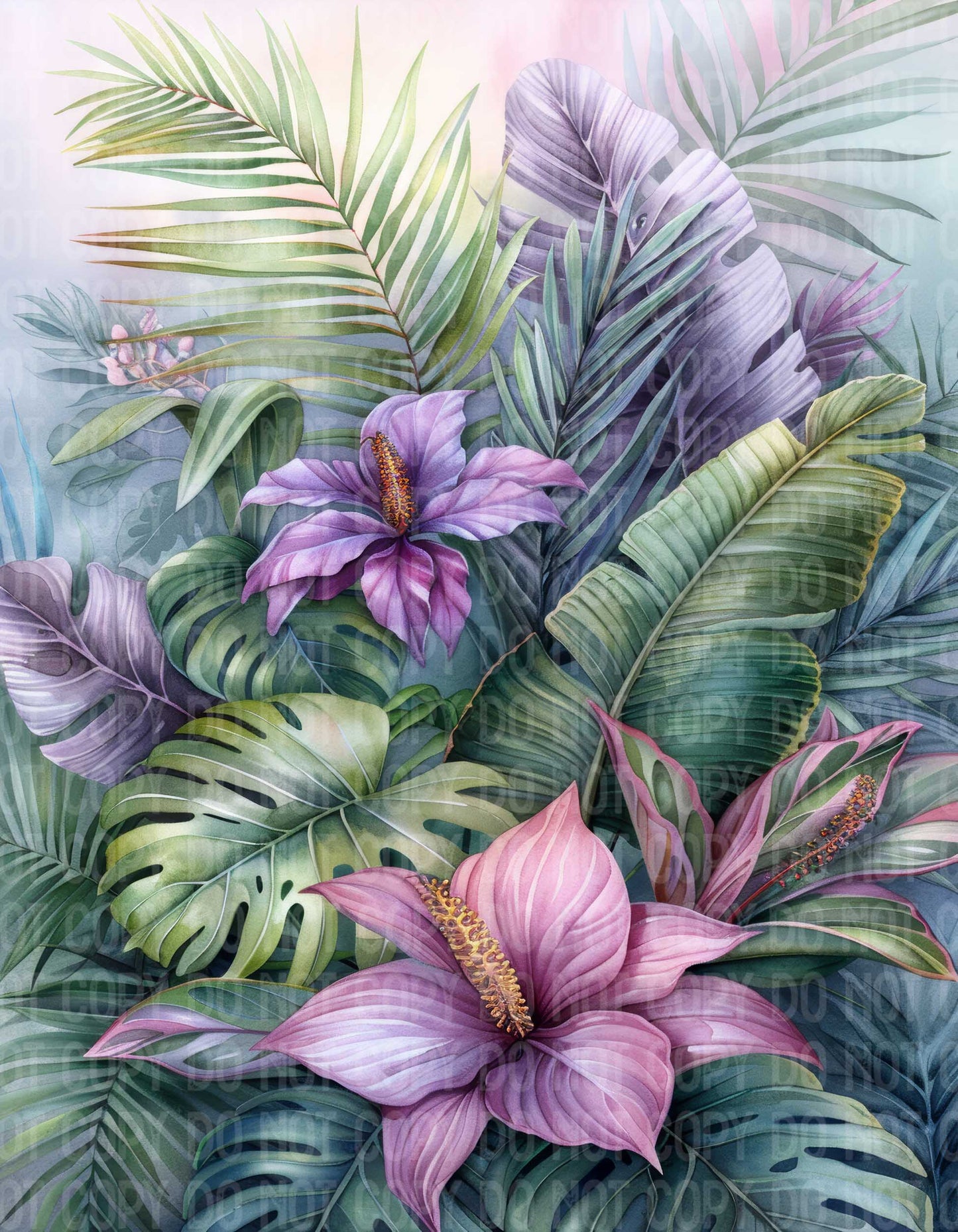 Pastel Mirage Flowers