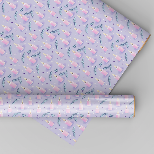 Pastel Purple Candles