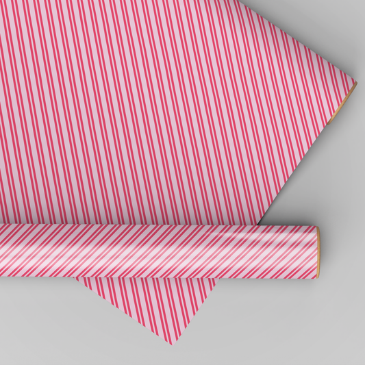 Pink Christmas Stripes