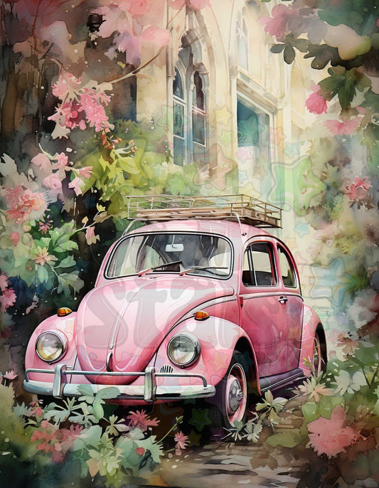 Pink VW Bug